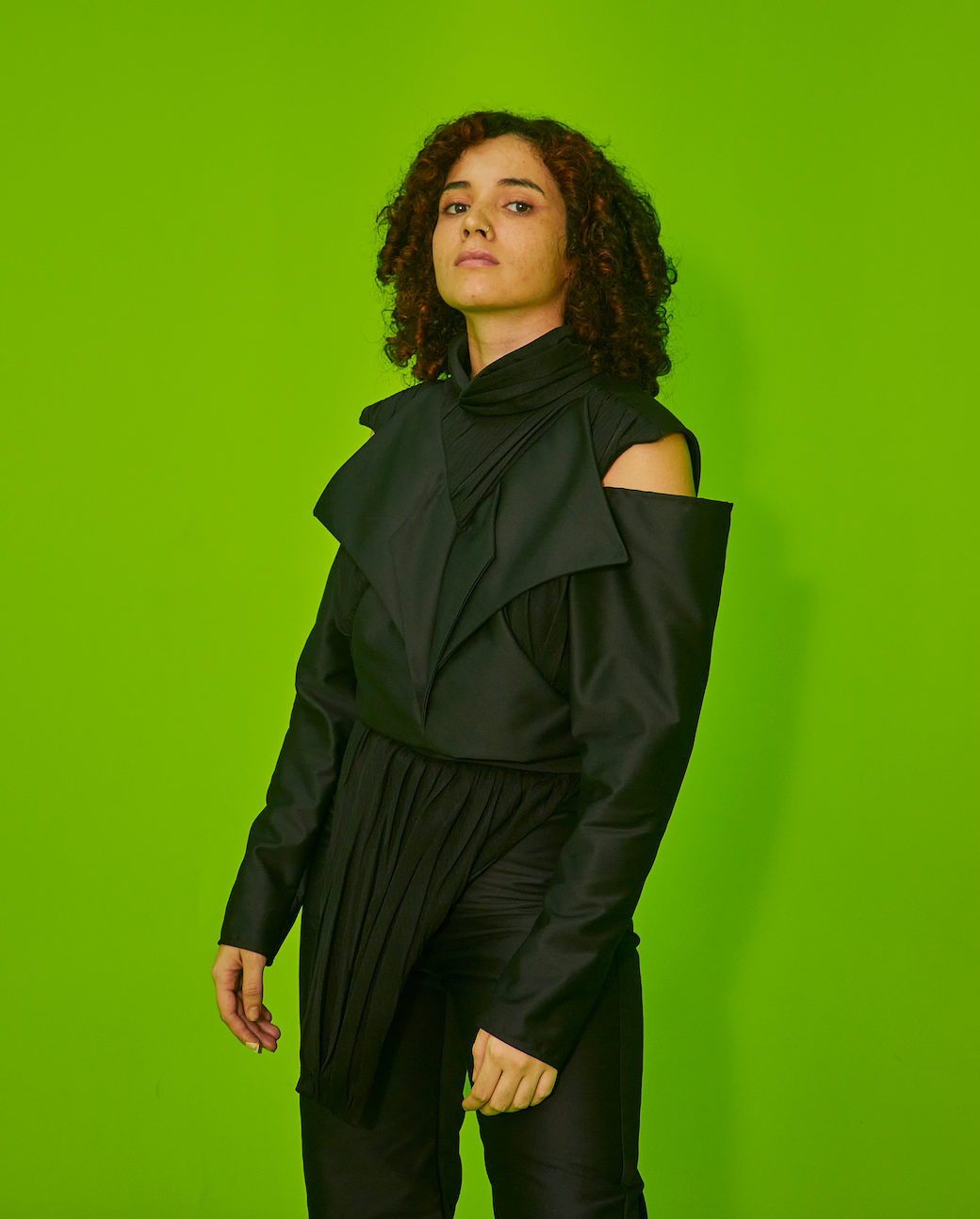 Draped Set in Black