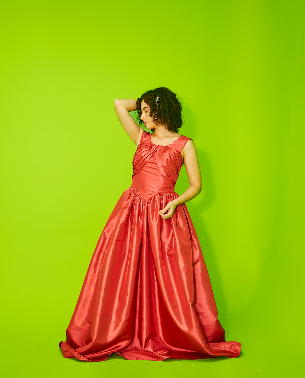Coral Evening Dress
