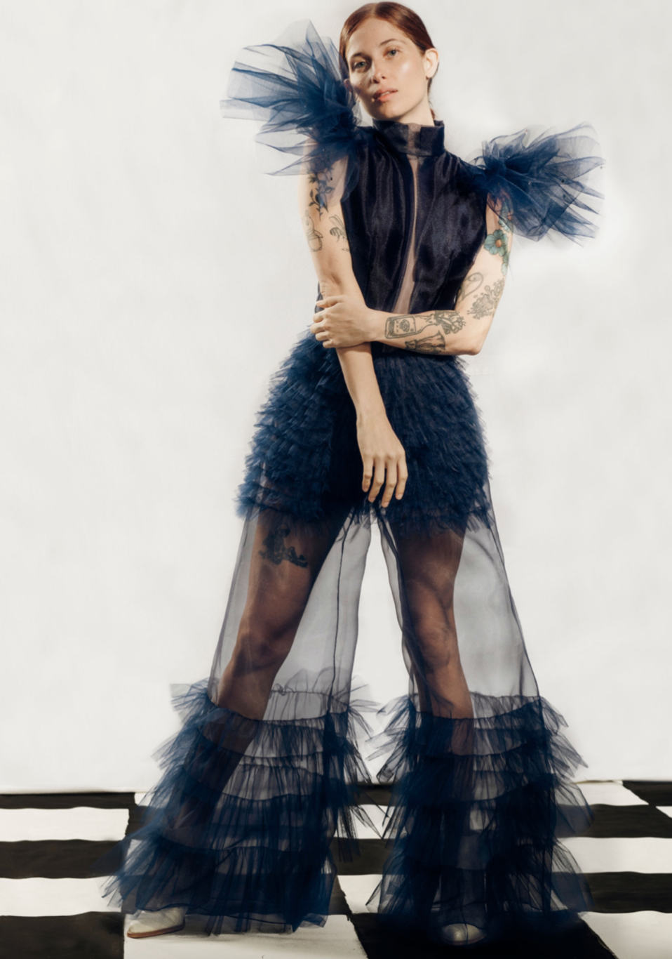 Organza and Tulle Indigo Set